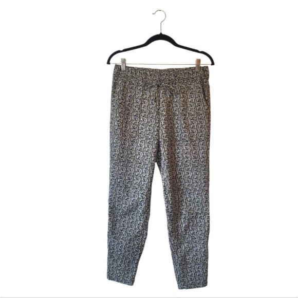 Splendid Women's Olive Zebra Print Drawstring Pants Size S - Picture 1 of 5